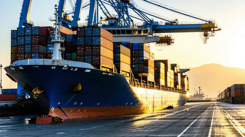 Bill of lading document on a shipping manifest background