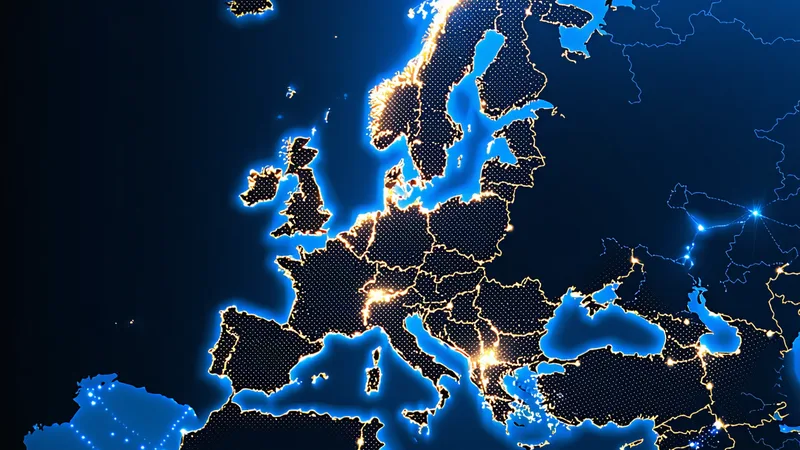 EU to North America shipping route visualization